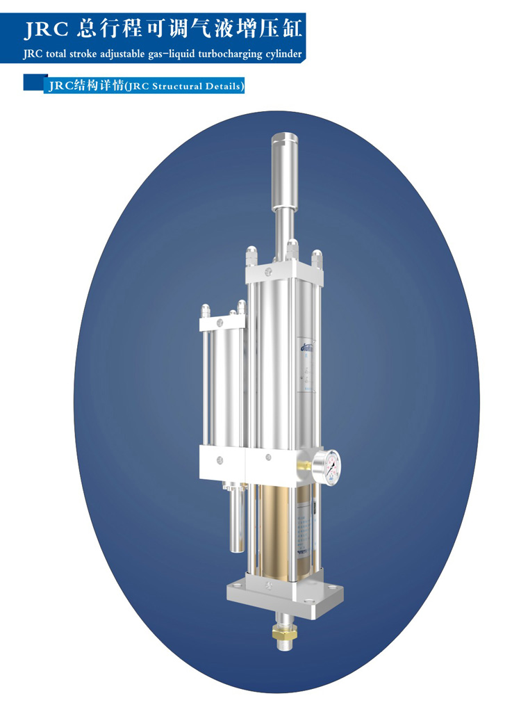 預壓行程可調氣液增壓缸產品外觀結構